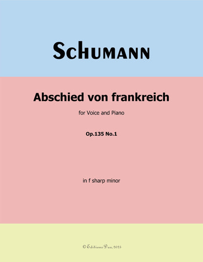 Abschied von frankreich, by R. Schumann