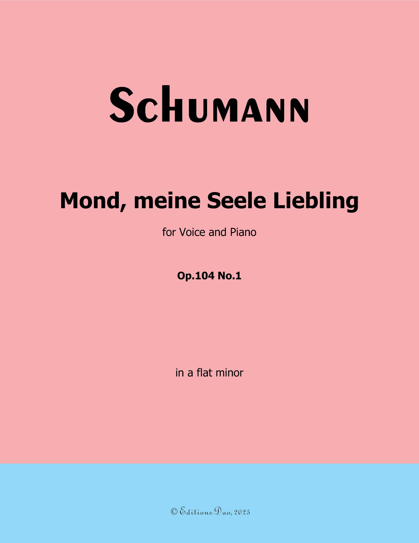 Mond,meiner Seele Liebling, by R. Schumann