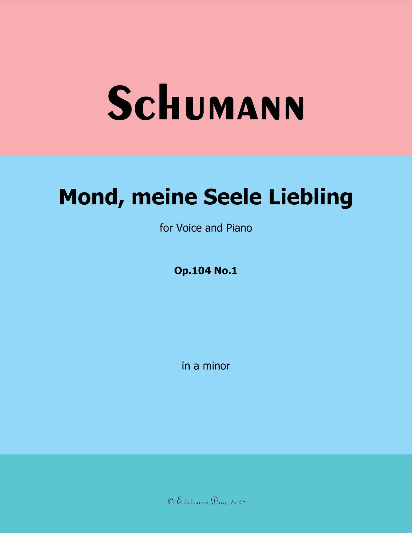 Mond,meiner Seele Liebling, by R. Schumann