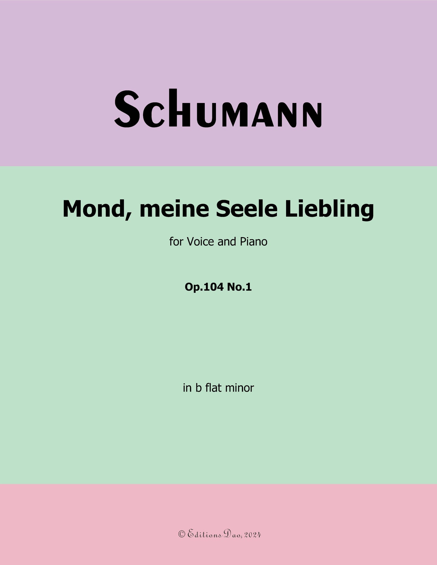 Mond,meiner Seele Liebling, by R. Schumann