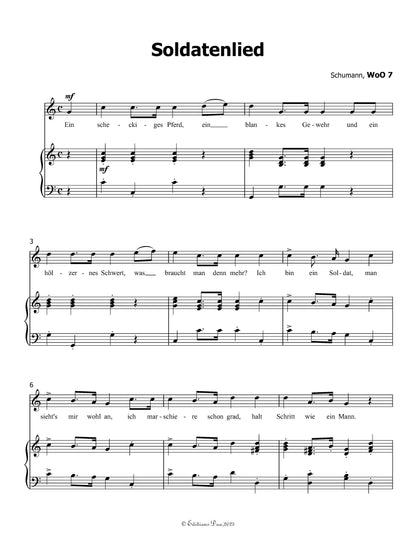 Soldatenlied, by R. Schumann