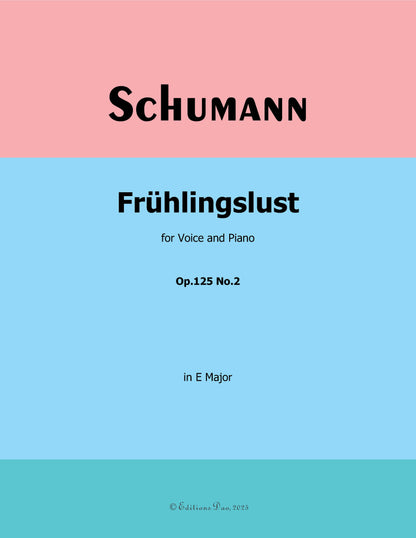 Fruhlingslust, by R. Schumann