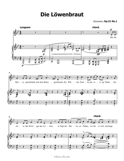 Die Lowenbraut, by R. Schumann