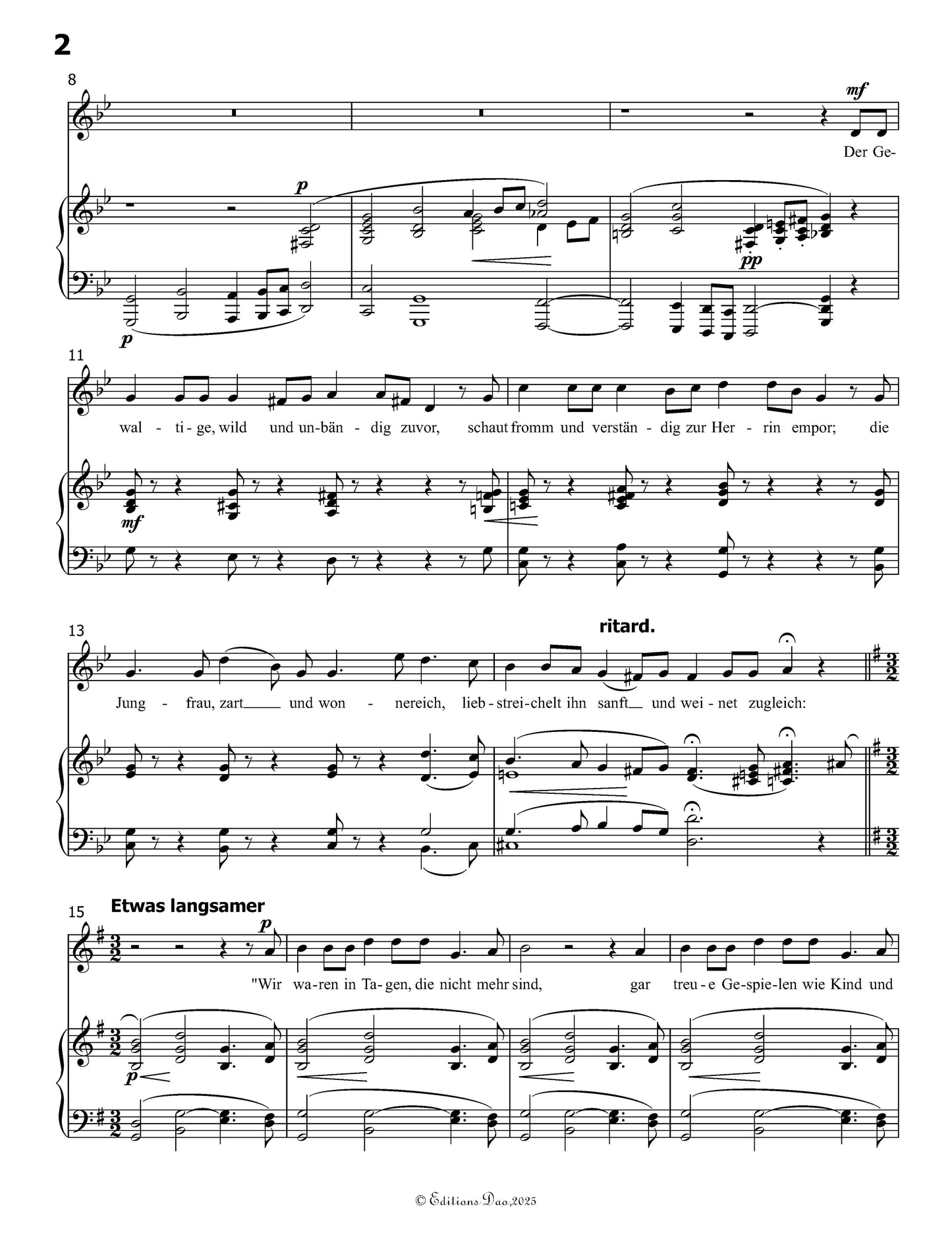 Die Lowenbraut, by R. Schumann