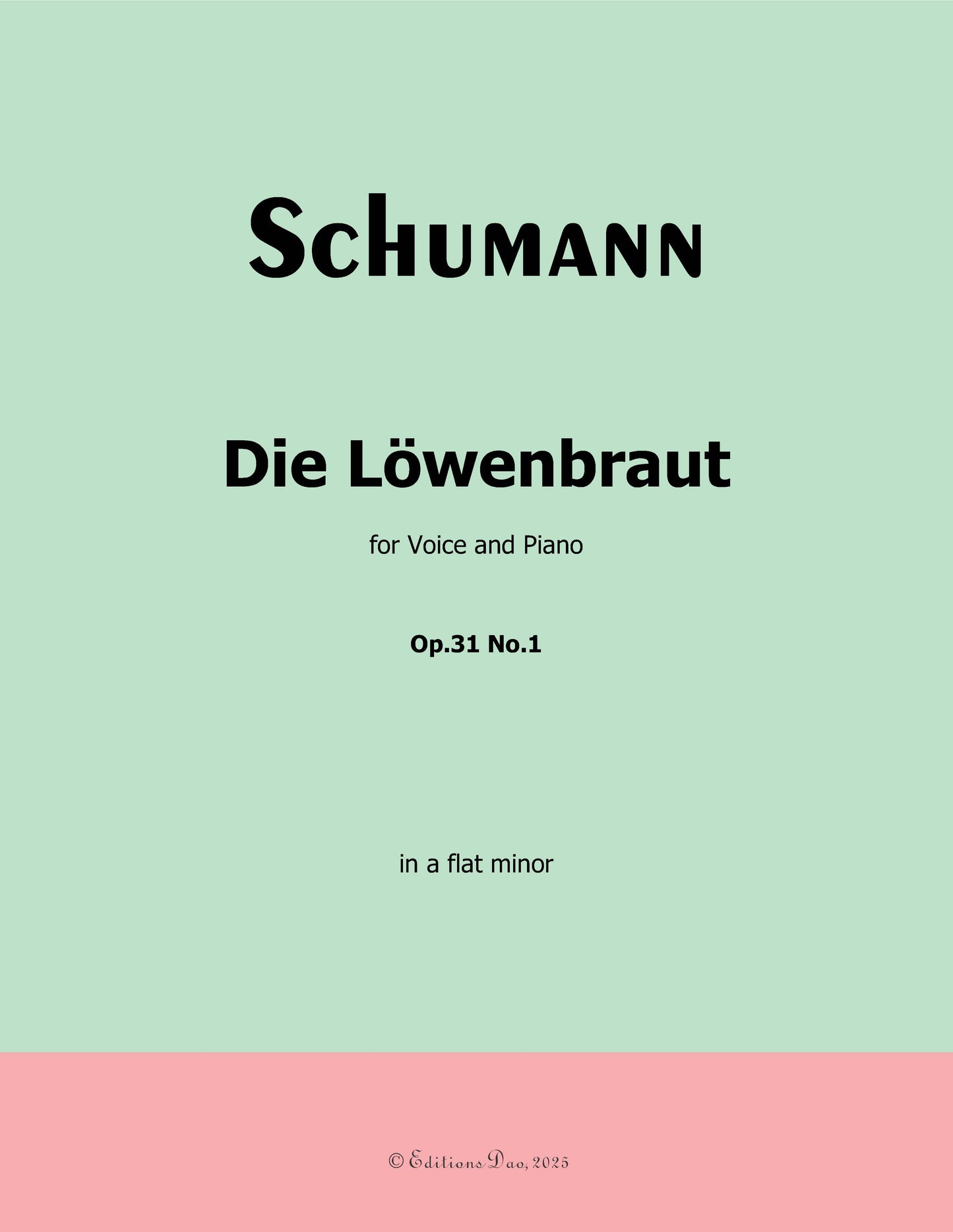 Die Lowenbraut, by R. Schumann