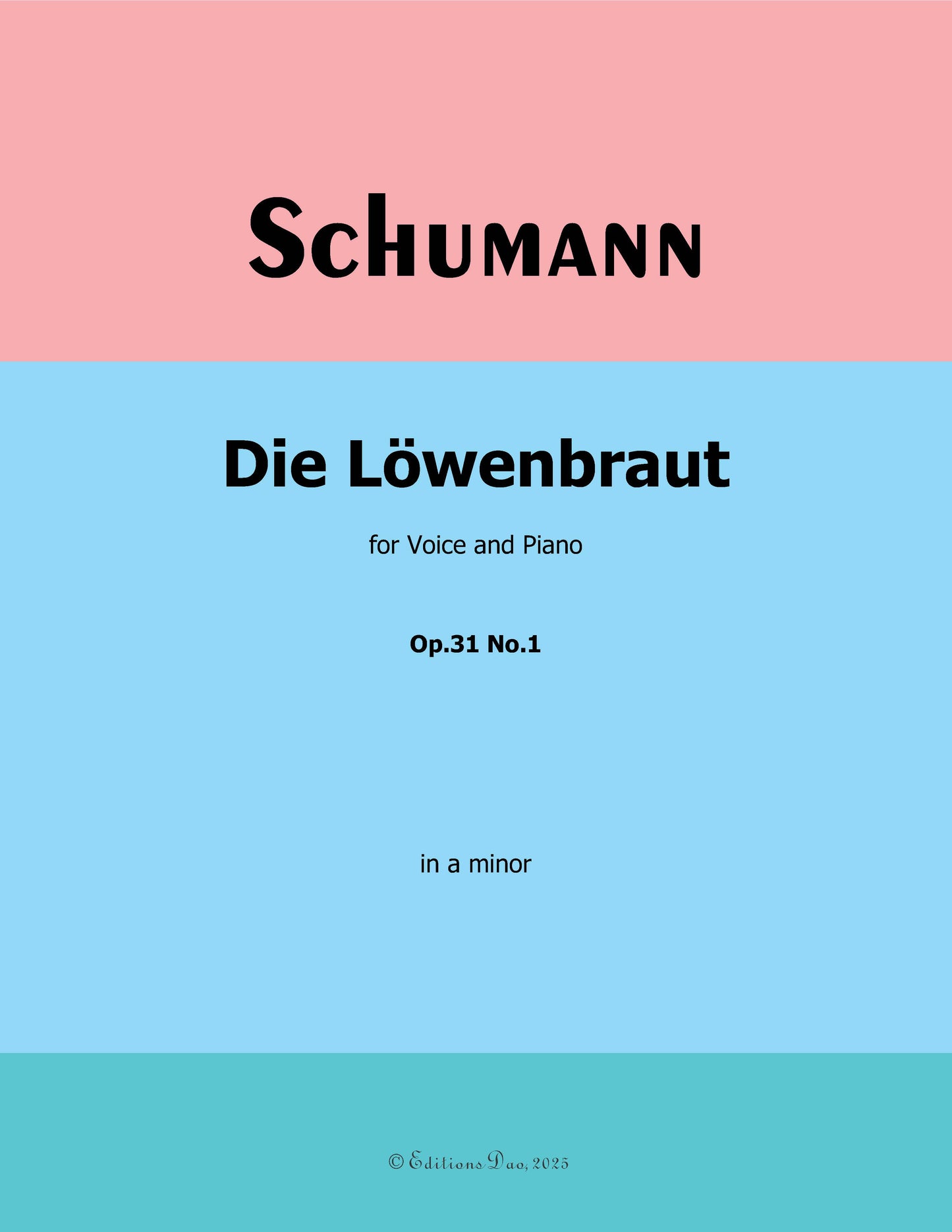 Die Lowenbraut, by R. Schumann
