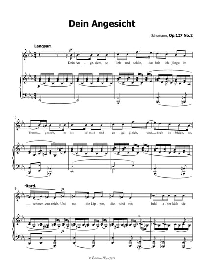Dein Angesicht, by R. Schumann