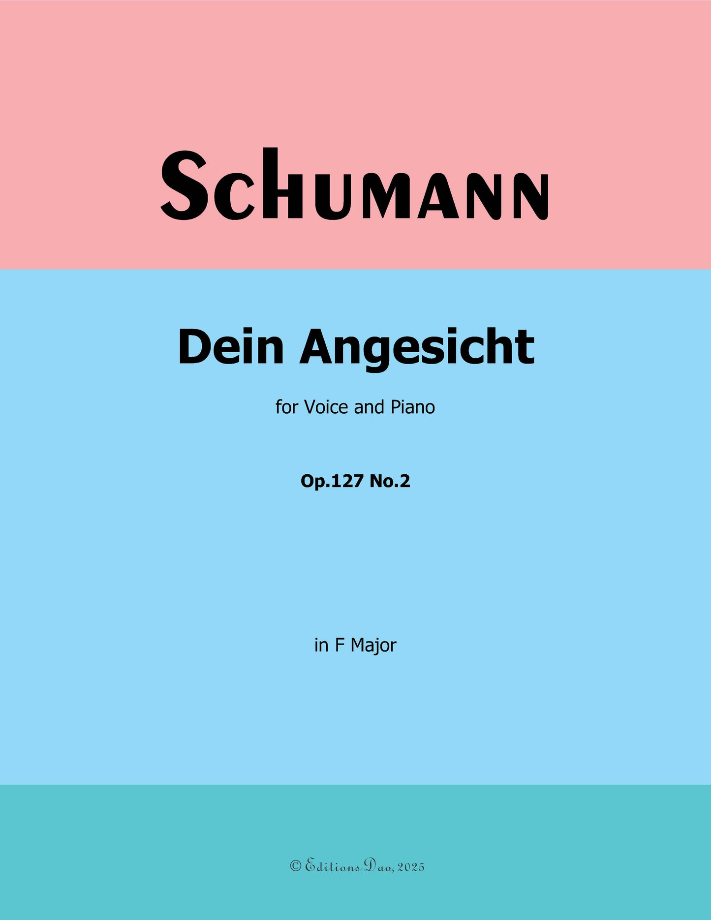 Dein Angesicht, by R. Schumann