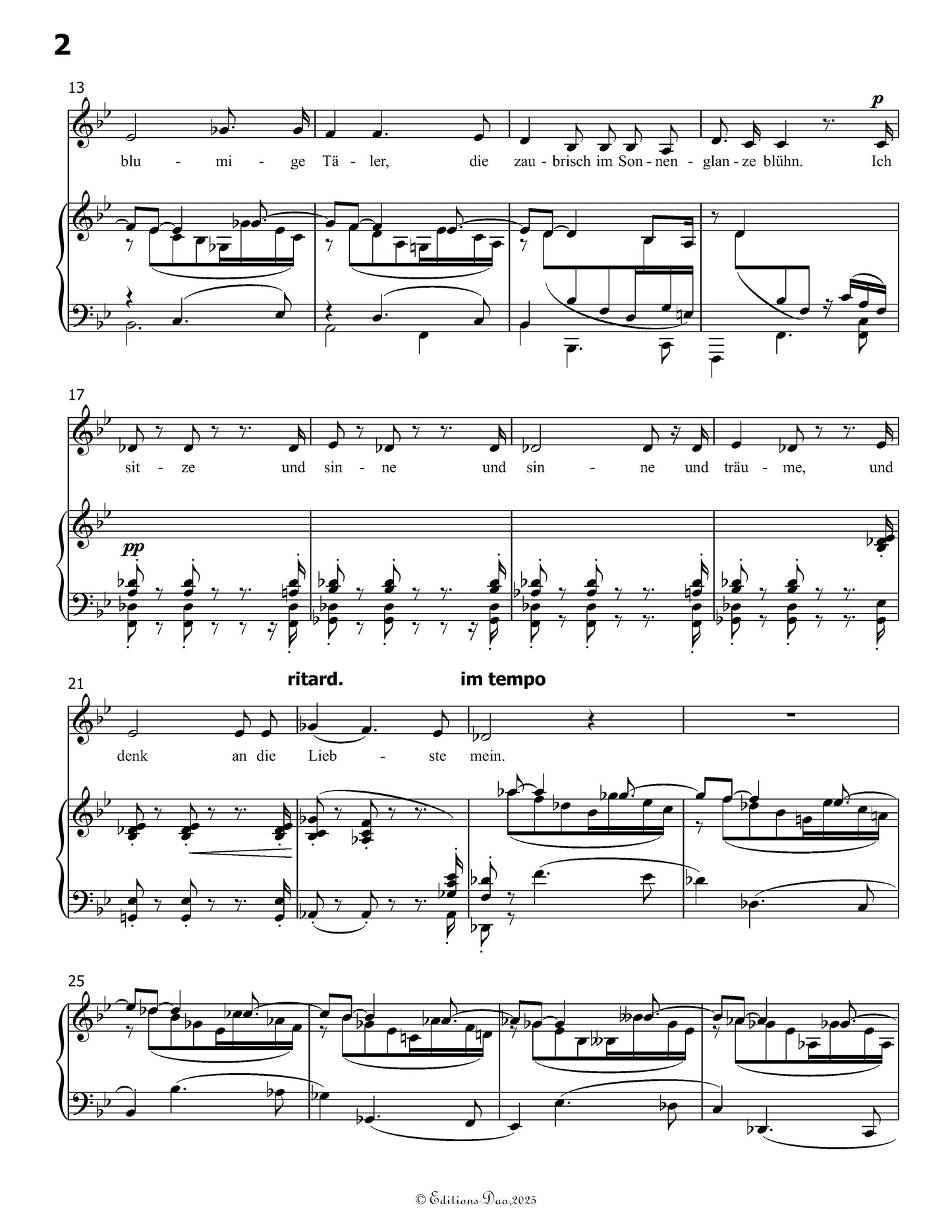 Mein Wagen rollet langsam, by R. Schumann