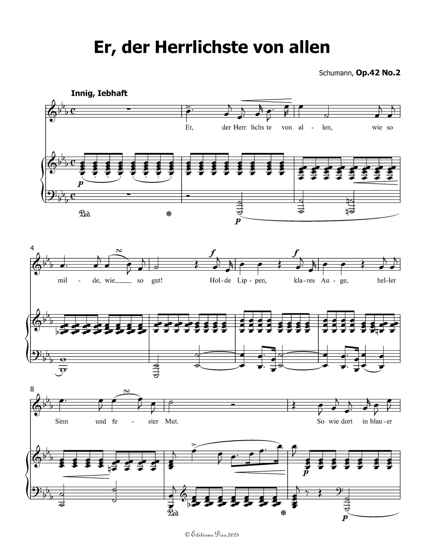 Er,der Herrlichste von allen, by R. Schumann