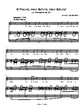 O Freund,mein Schirm,mein Schutz!, by R. Schumann