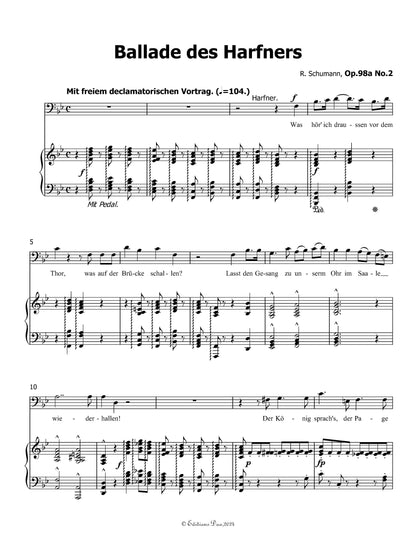 Ballade des Harfners,by R. Schumann