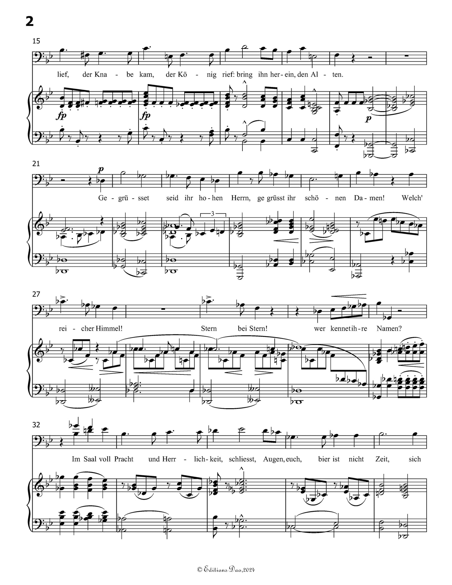 Ballade des Harfners,by R. Schumann