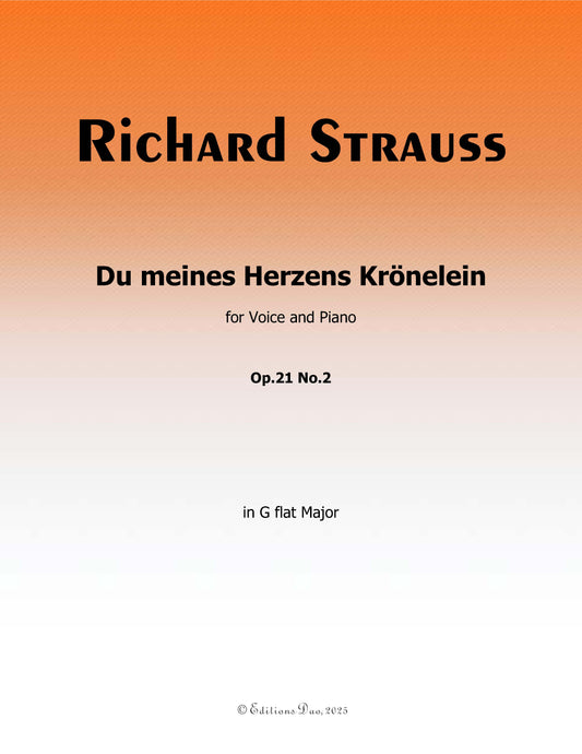 Du meines Herzens Kronelein, by Richard Strauss