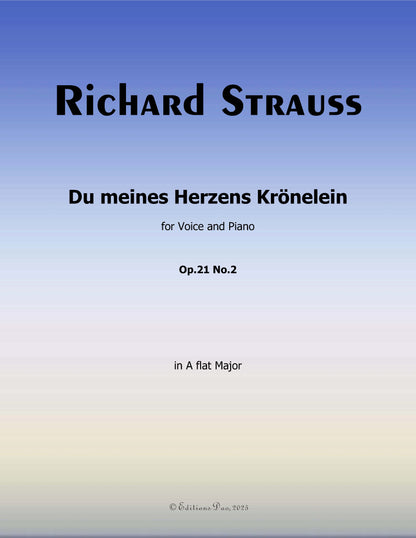 Du meines Herzens Kronelein, by Richard Strauss