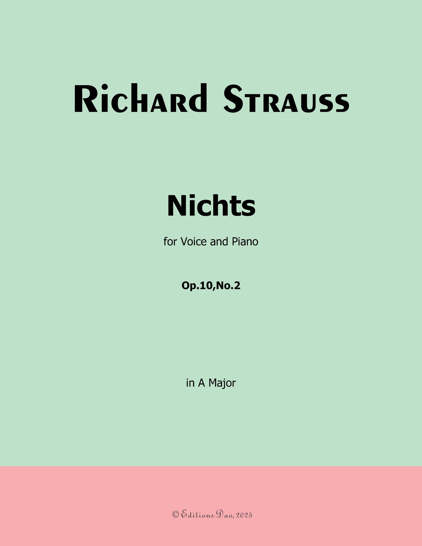 Nichts, by Richard Strauss
