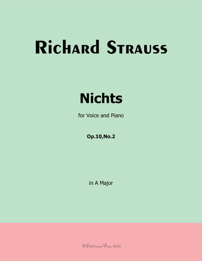 Nichts, by Richard Strauss