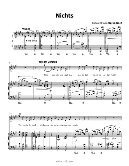 Nichts, by Richard Strauss