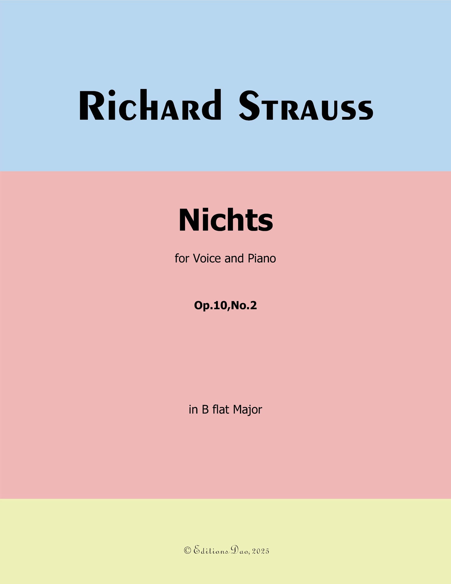 Nichts, by Richard Strauss