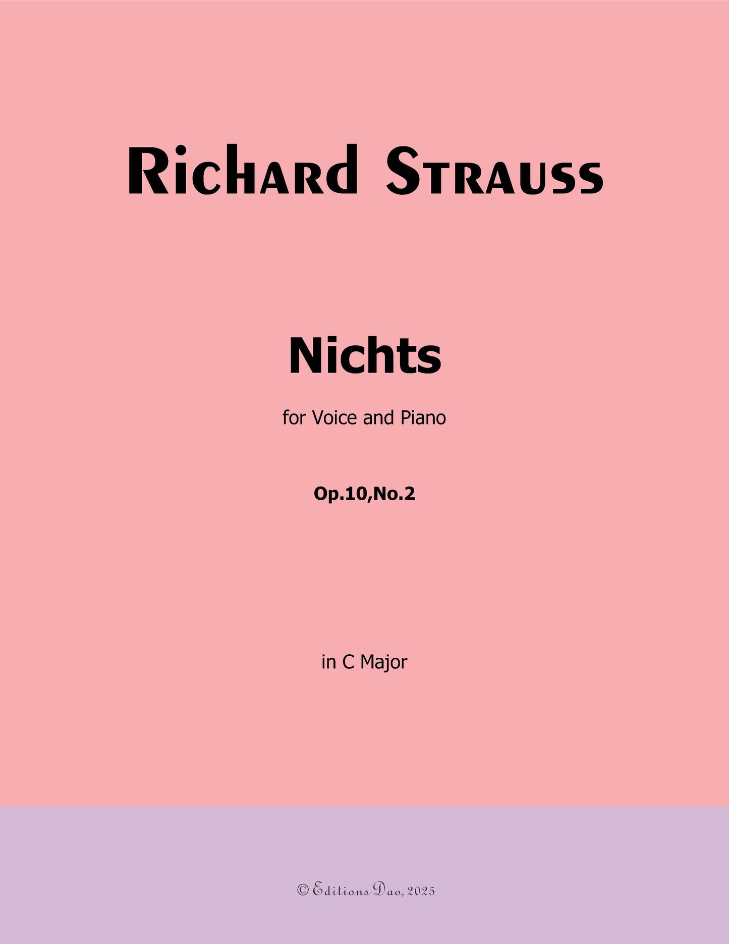 Nichts, by Richard Strauss