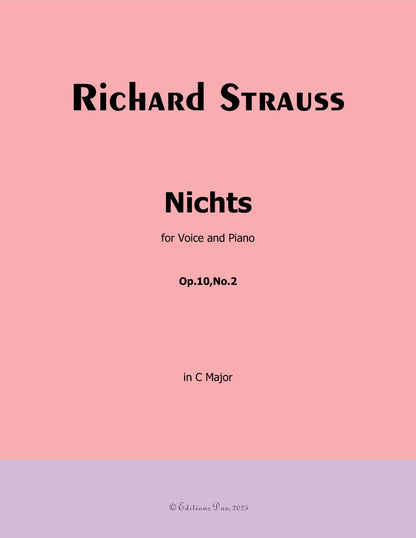 Nichts, by Richard Strauss