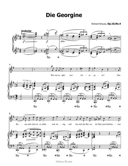 Die Georgine, by Richard Strauss