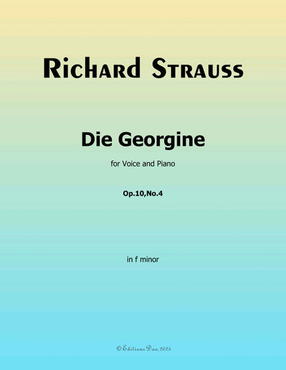 Die Georgine, by Richard Strauss