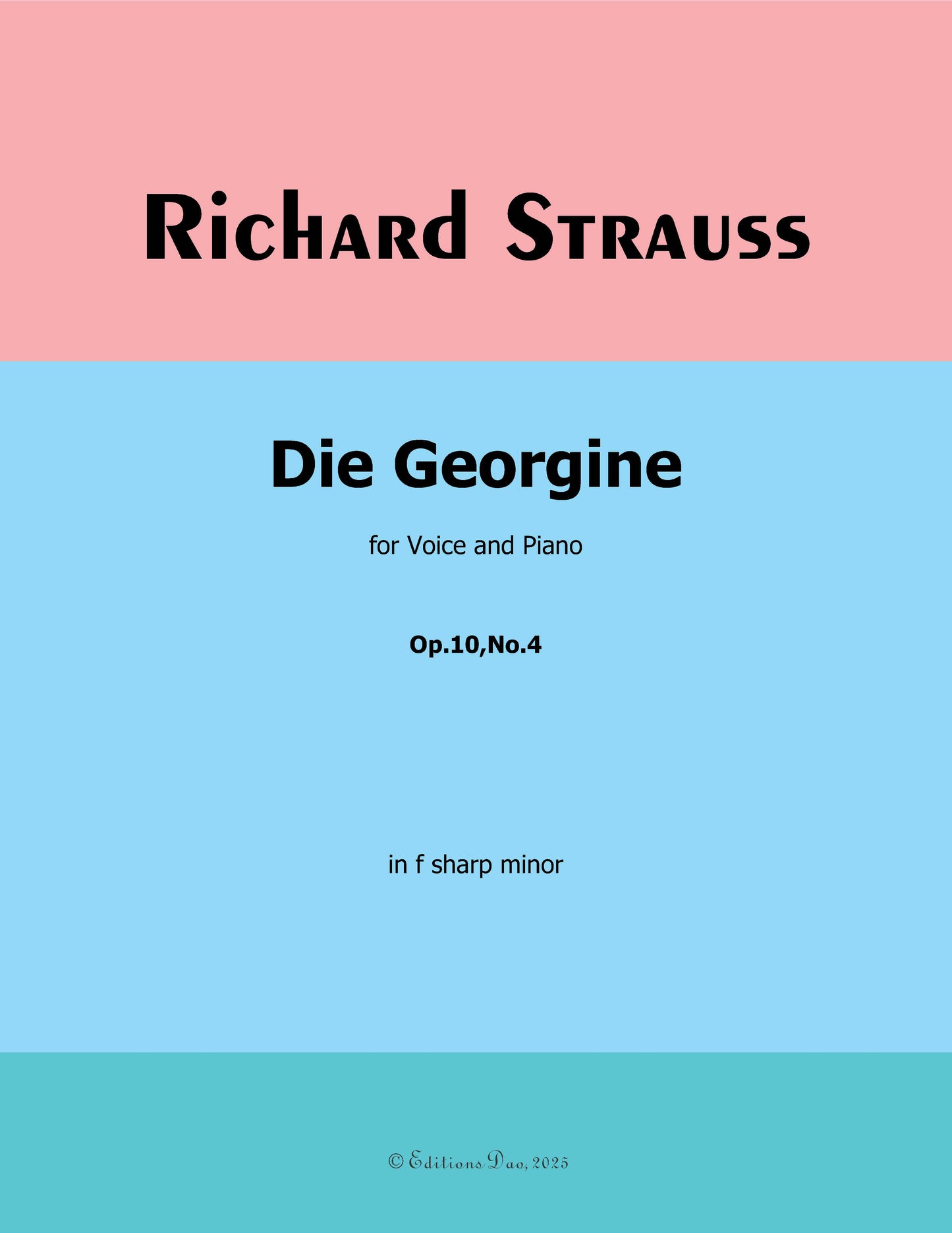 Die Georgine, by Richard Strauss