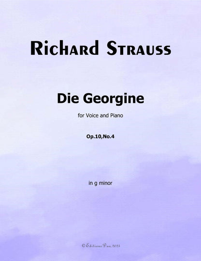 Die Georgine, by Richard Strauss