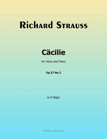 Cacilie, by Richard Strauss