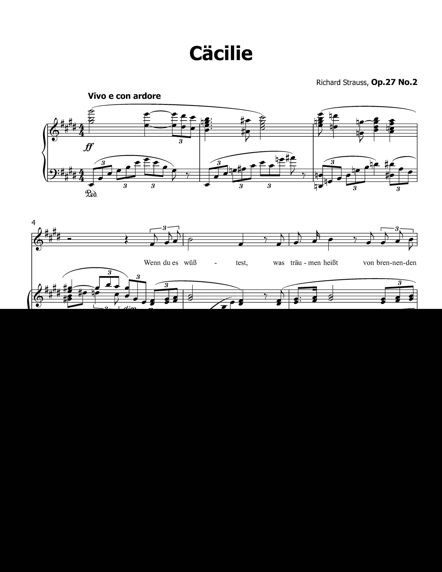 Cacilie, by Richard Strauss