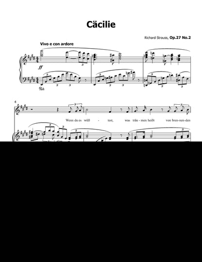 Cacilie, by Richard Strauss