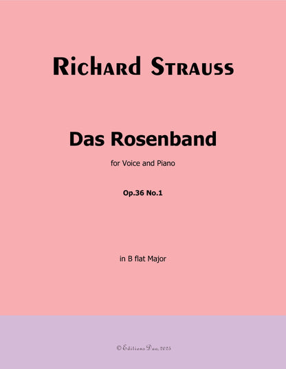 Das Rosenband, by Richard Strauss