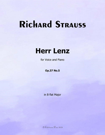 Herr Lenz, by Richard Strauss