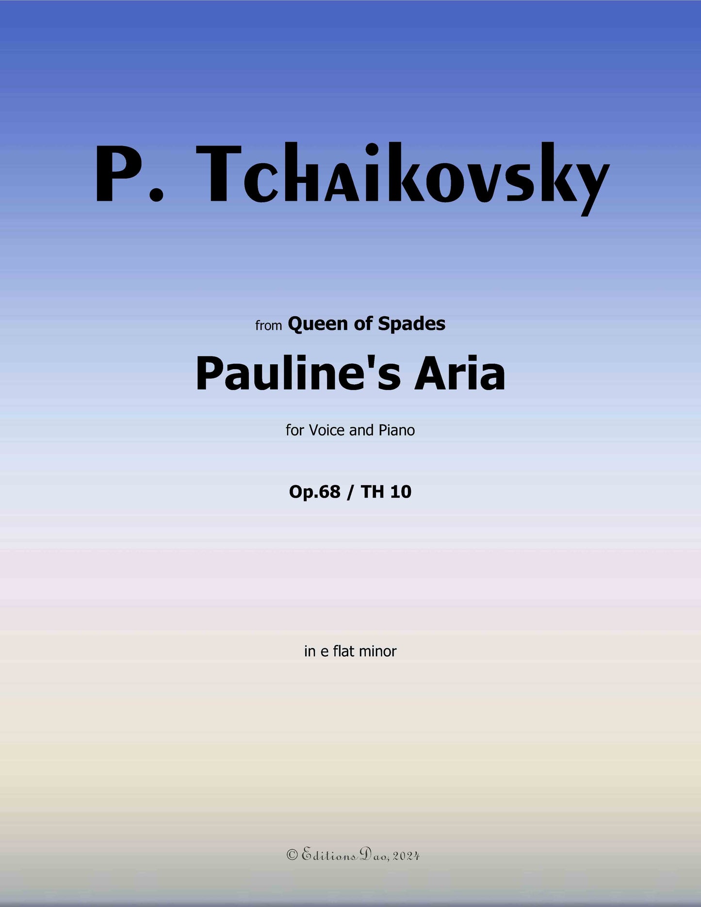 Pauline's Aria, by Tchaikovsky