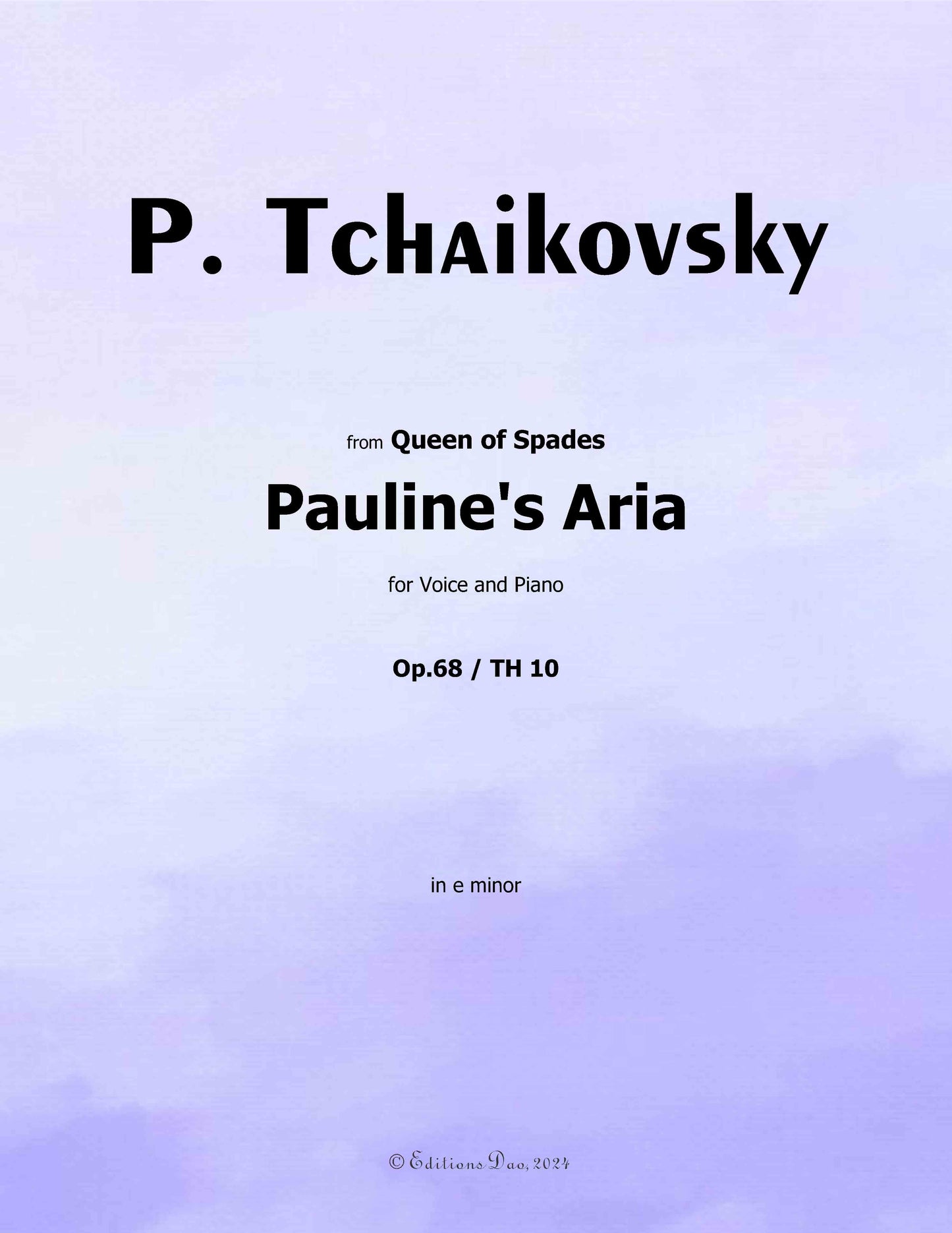 Pauline's Aria, by Tchaikovsky