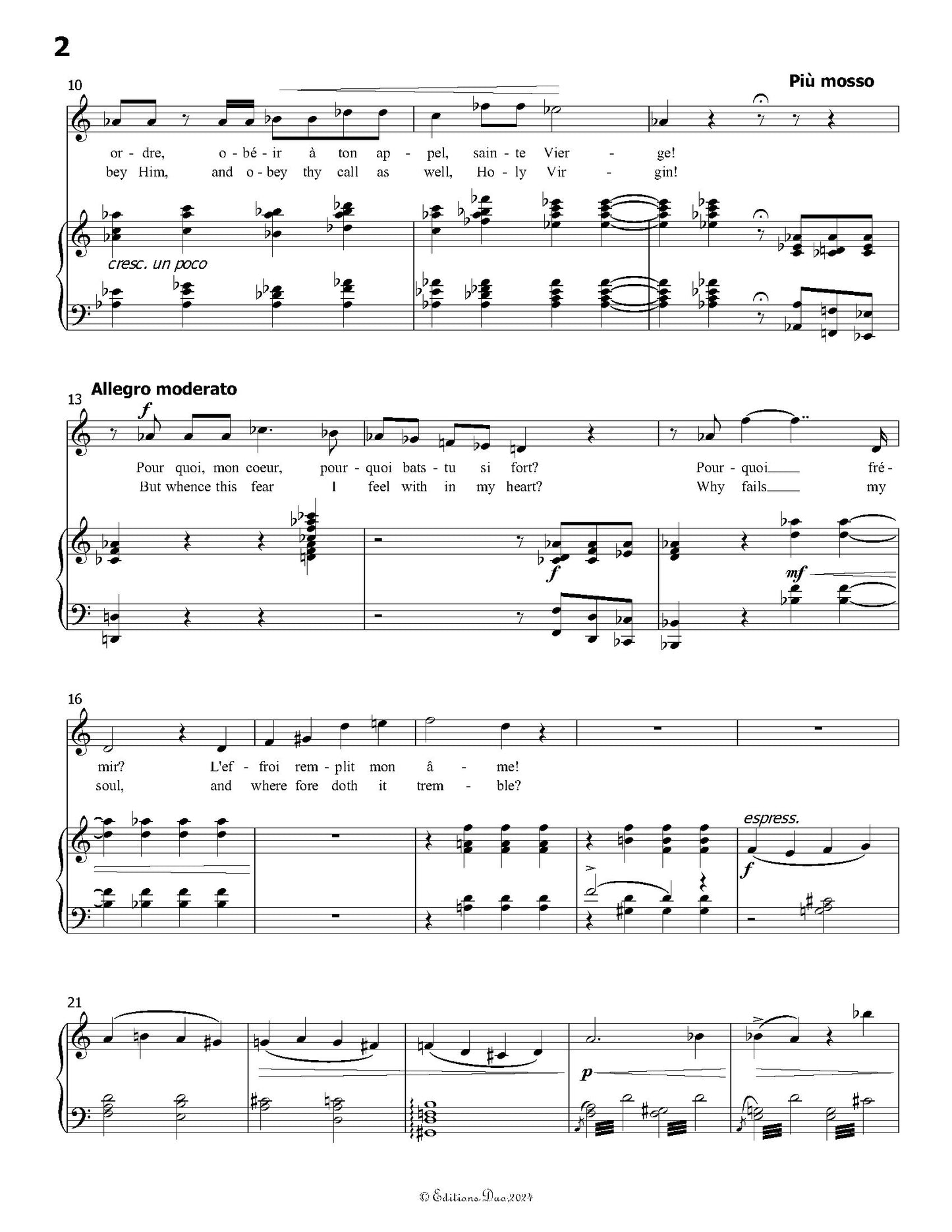 Adieu,forêts, by Tchaikovsky