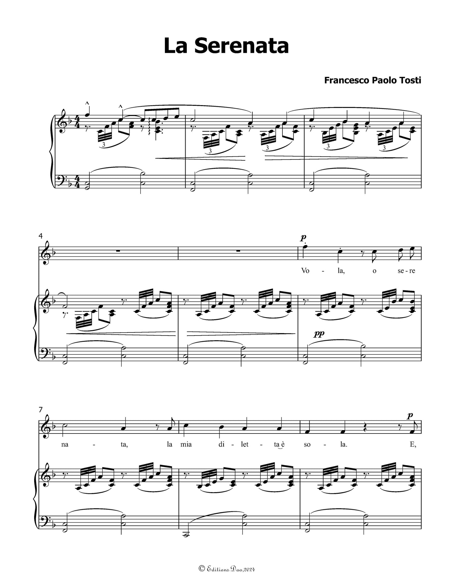 La Serenata,by F. P. Tosti