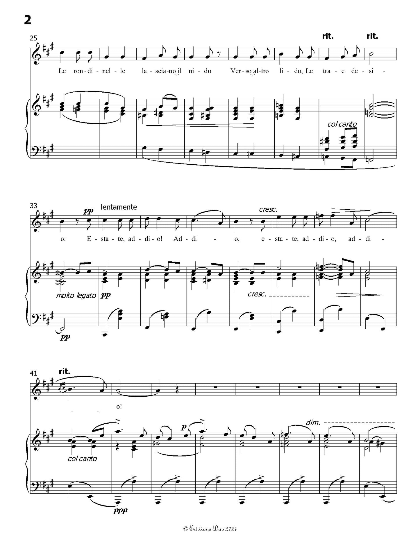 Addio!, by F. P. Tosti