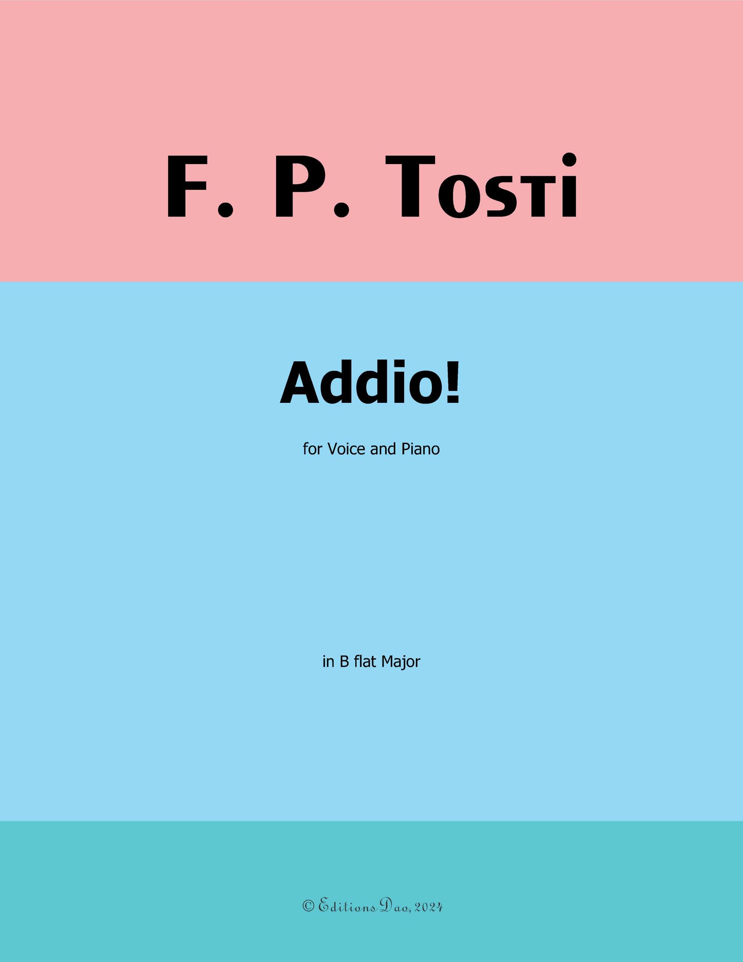 Addio!, by F. P. Tosti
