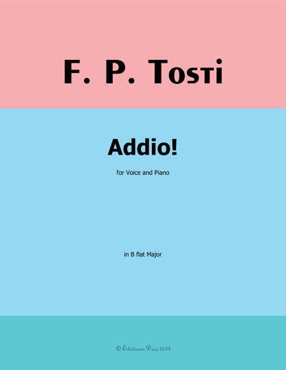 Addio!, by F. P. Tosti