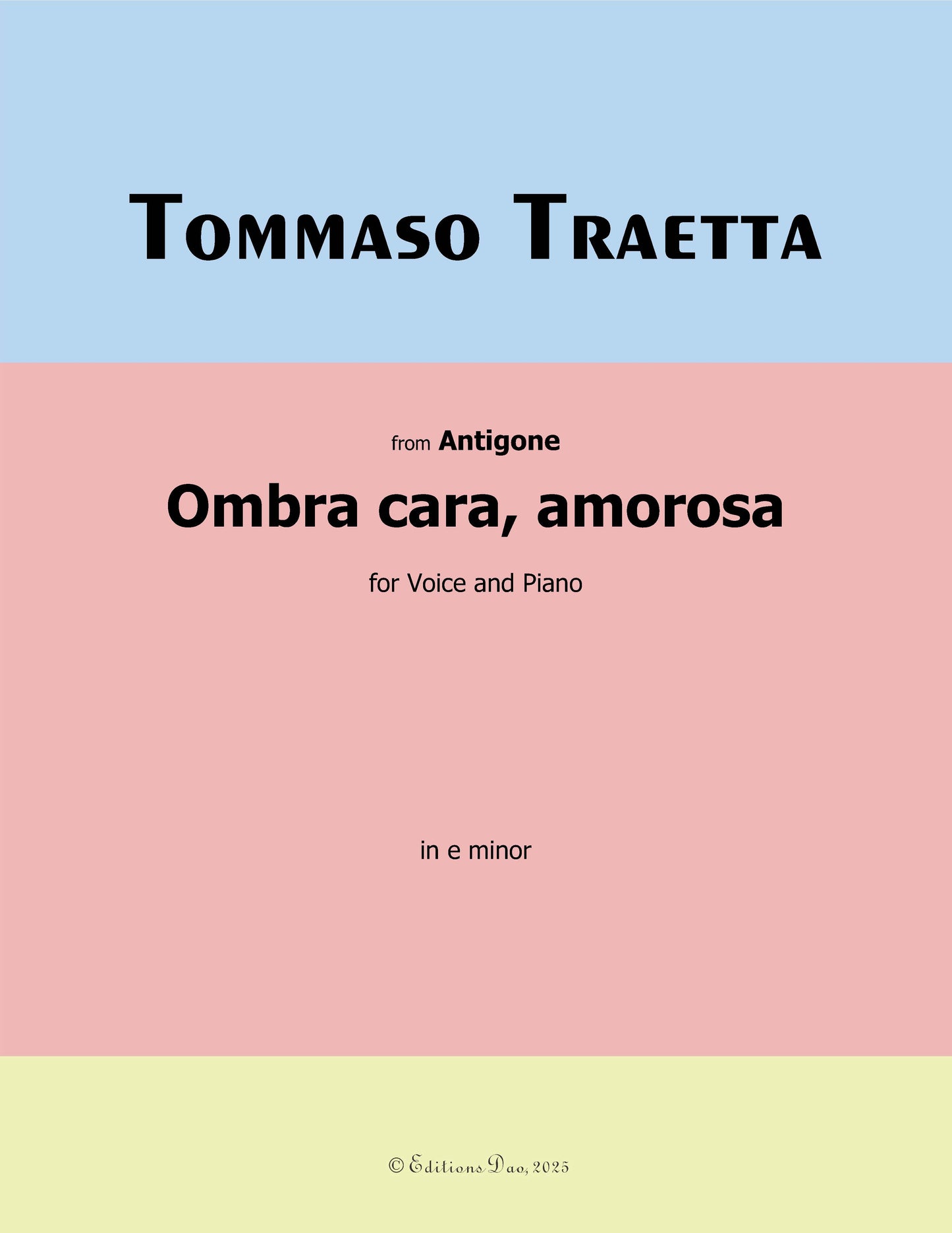 Ombra cara,amorosa, by Traetta