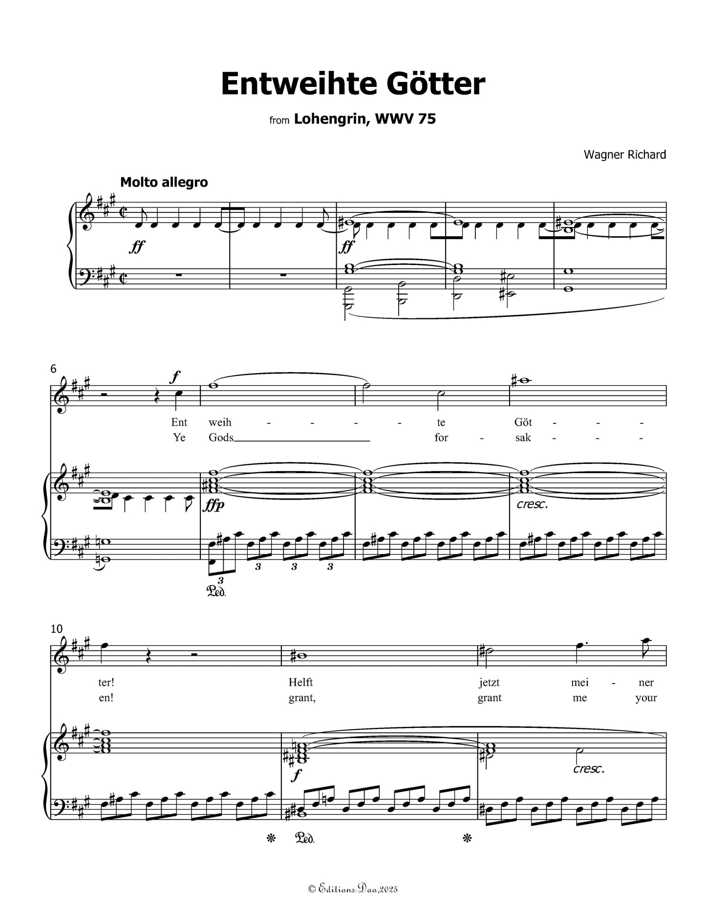 Entweihte Gotter, by R. Wagner