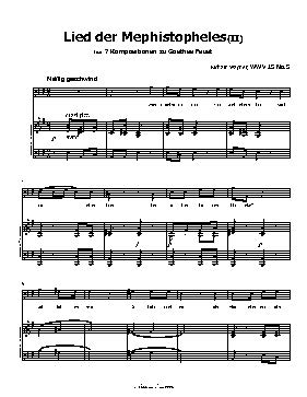 Lied des Mephistopheles(II), by R. Wagner