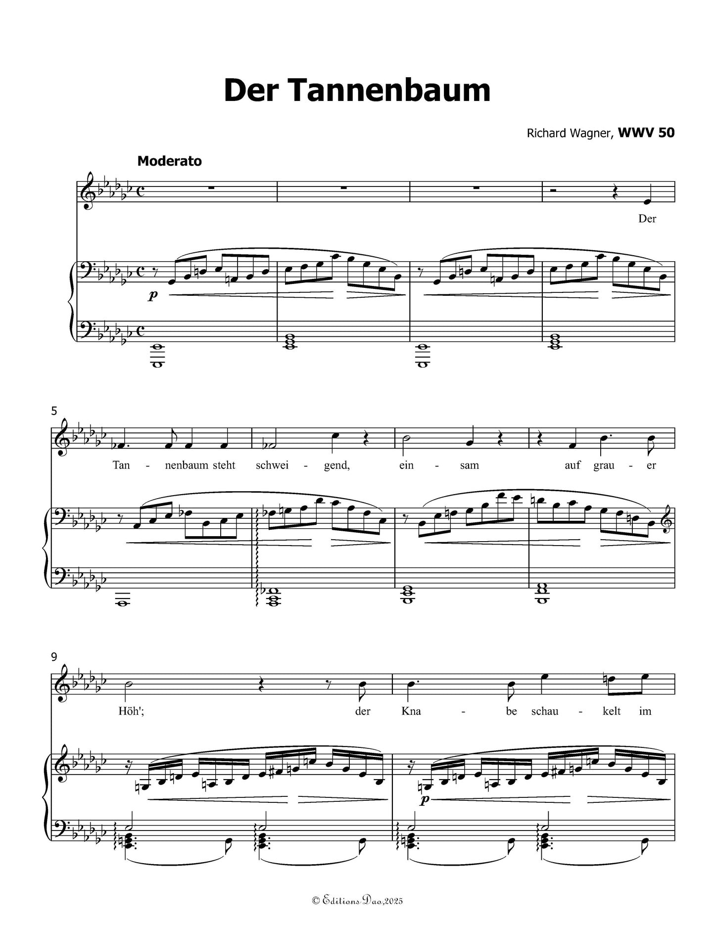 Der Tannenbaum, by R. Wagner