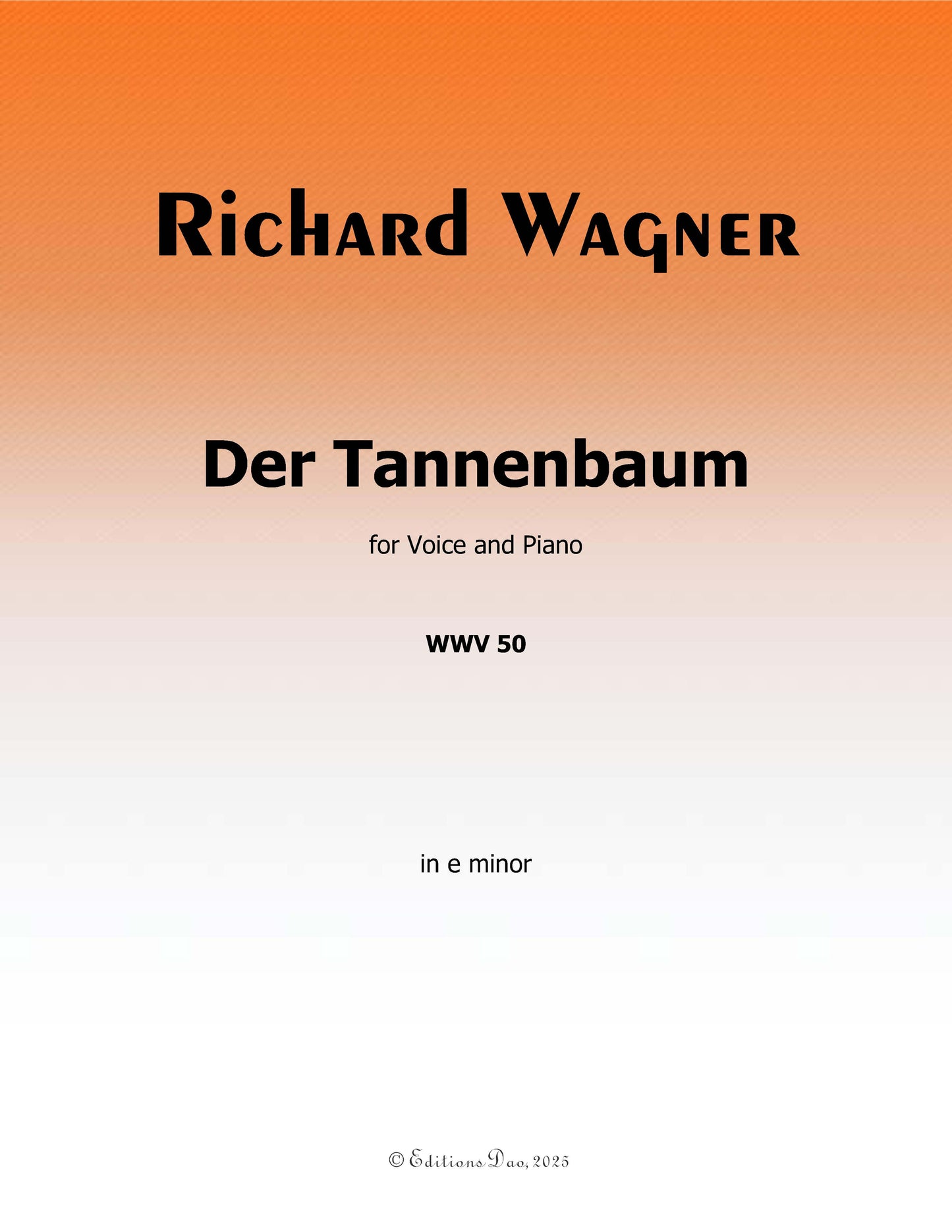 Der Tannenbaum, by R. Wagner