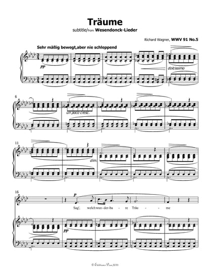 Träume, by R. Wagner