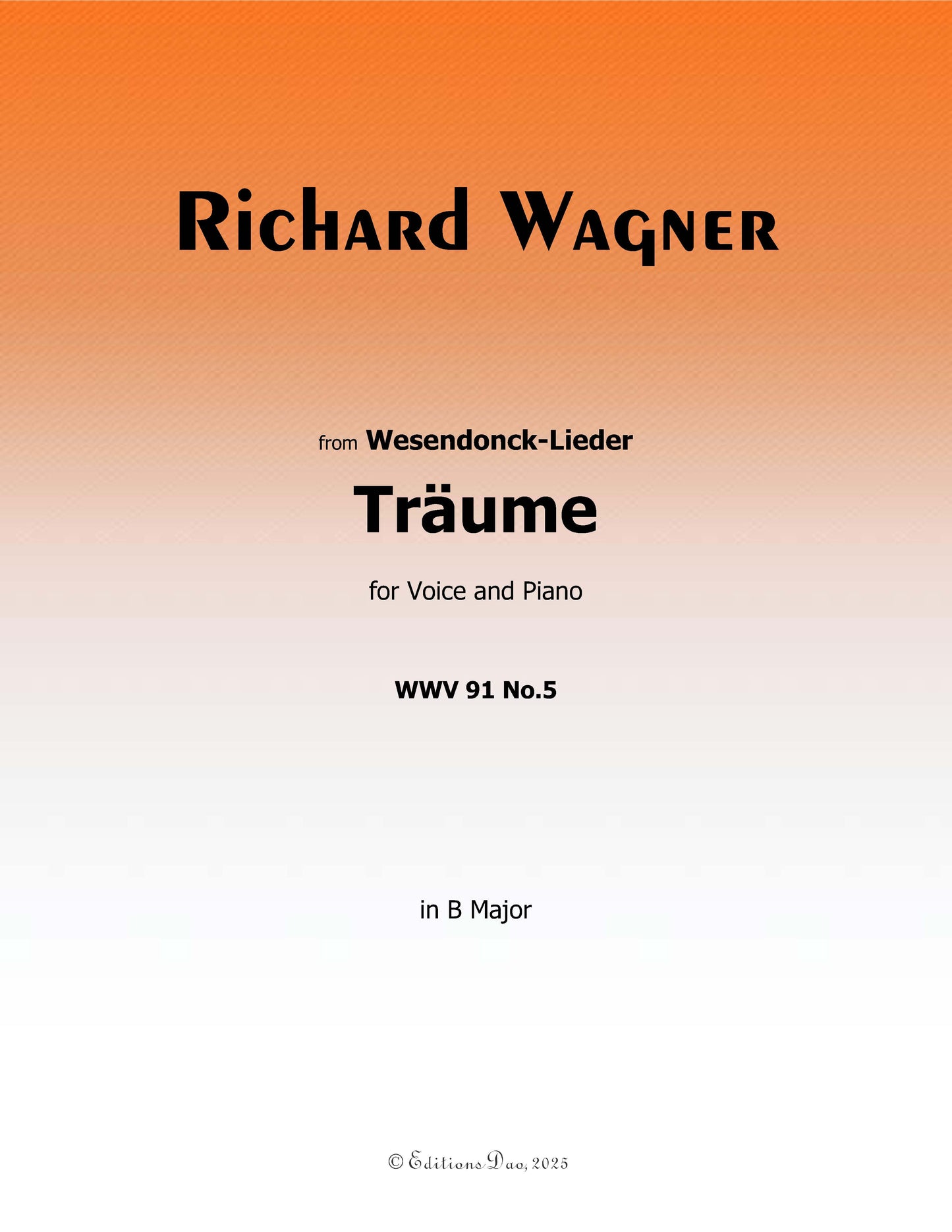 Träume, by R. Wagner