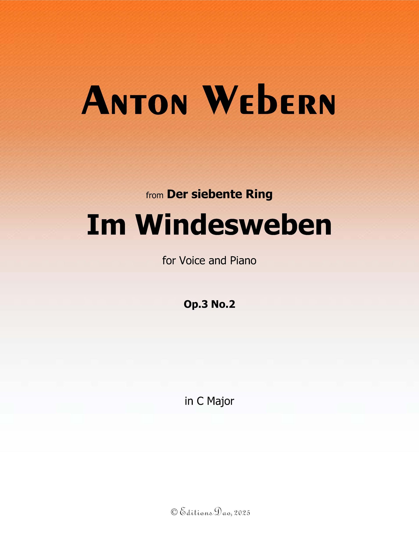 Im Windesweben, by Webern