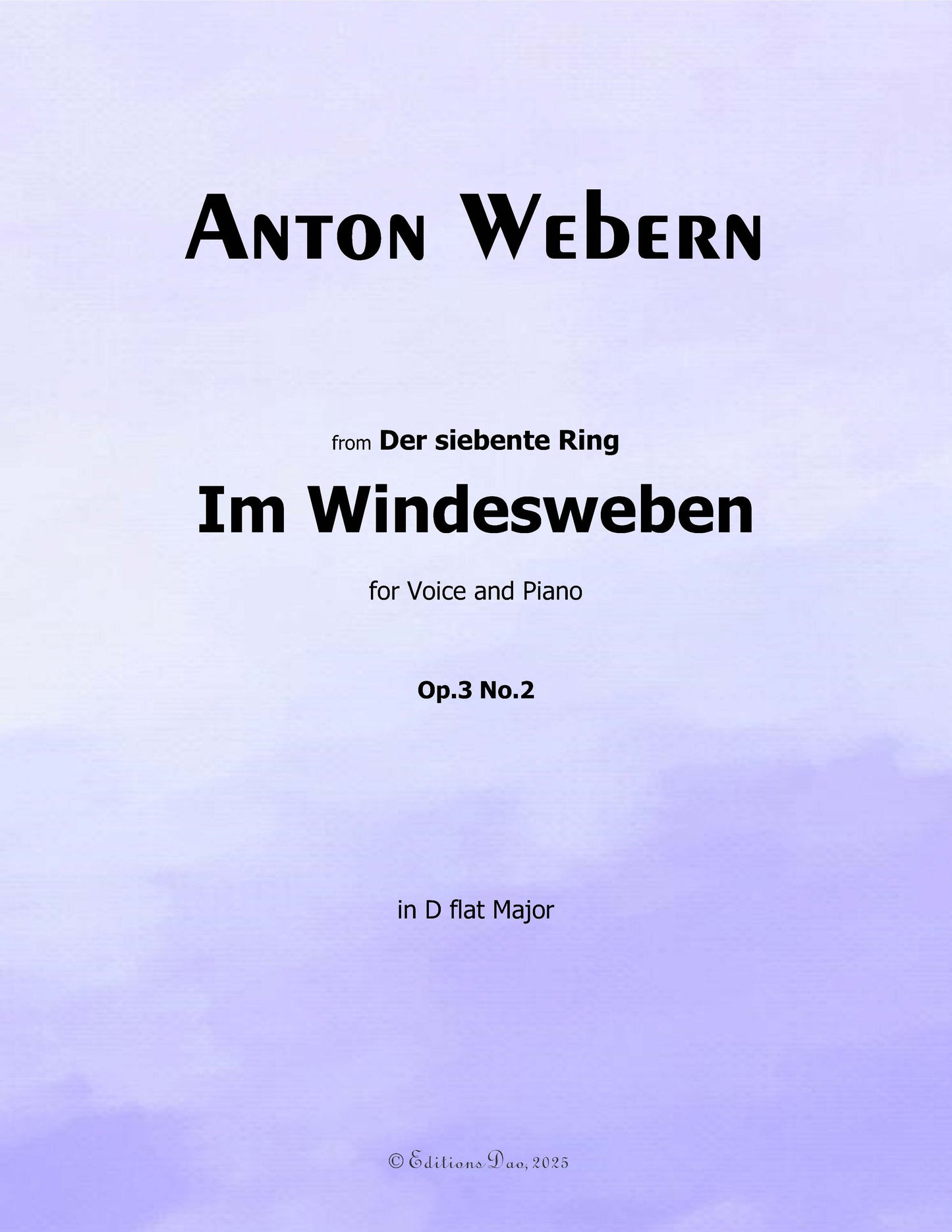 Im Windesweben, by Webern
